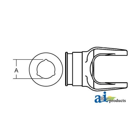 A & I Products Inner Tube Yoke 6" x5" x5" A-BP204196852